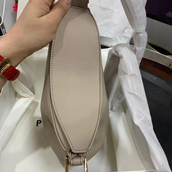 Polene Bags Polene Tonca Crossbody Textured Bag Grey Very Good